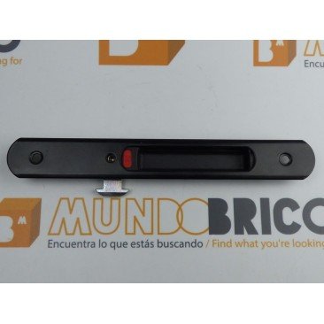 Cierre embutido 3020 (muelle) DERECHO Negro serie europea