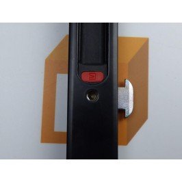 Cierre embutido 3020 (muelle) DERECHO Negro serie europea