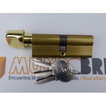 Cilindro CVL 5982 POMO 35x35 LATON leva larga