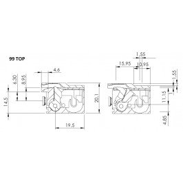 PORTERO DORCAS CORTO 99-1AbF/YSX TOP DOBLE INOX