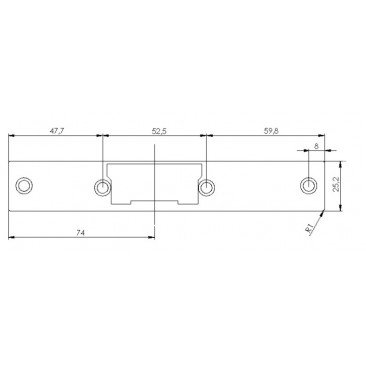 Portero DORCAS Corto 99-1-AbDF-YSX TOP INOX