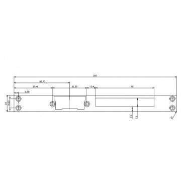 Portero DORCAS Largo 99-1-AbF-YMX TOP INOX