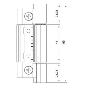 Bisagra STAC Puente HERCULES Lacado Inox