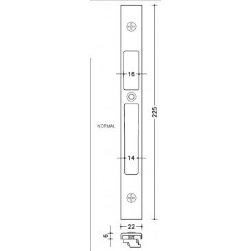 Cerradero 203 Normal Inox