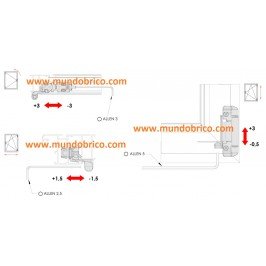 KIT Oscilobatiente STAC 1 hoja BLANCO MINI