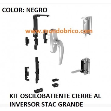 KIT Oscilobatiente STAC 1 hoja NEGRO GRANDE