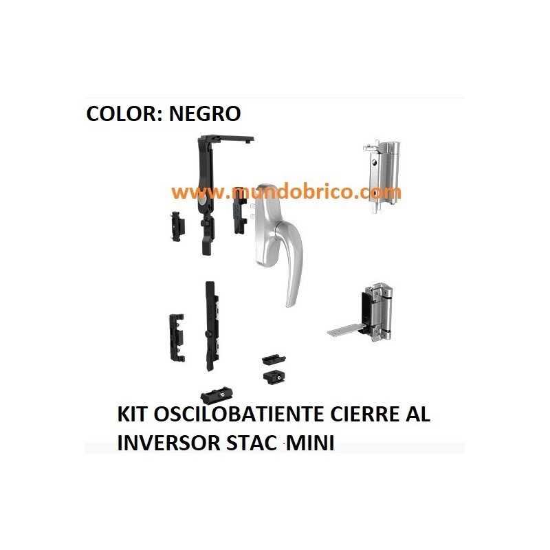 KIT Oscilobatiente STAC 1 hoja NEGRO MINI KIT Oscilobatiente STAC 1 hoja NEGRO MINI