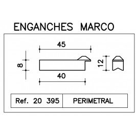 Enganche MARCO perimetral PEQUEÑO