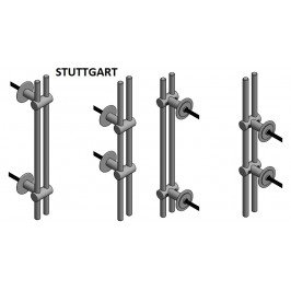 Tirador DOBLE o JUEGO STUTTGART 300mm. INOX