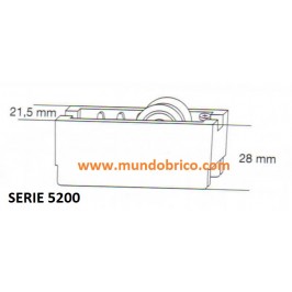 Rueda serie 5200 nylon