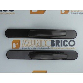 Manilla + Manilla PUERTA PVC Marrón Con bocallave