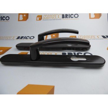 Manilla + Manilla PUERTA PVC Marrón Con bocallave