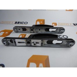 Manilla + Manilla PUERTA PVC Negro Con bocallave