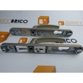 Manilla + Manilla PUERTA PVC Inox Con bocallave