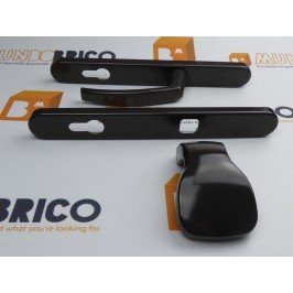 Manilla + Tirador PUERTA PVC Marrón Con bocallave