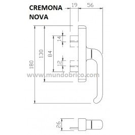 Cremona practicable NOVA 1004 GIESSE Negro