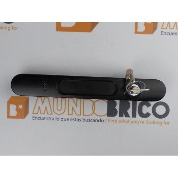 Cierre embutido con llave F-91C Negro BAM