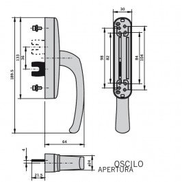 Cremona BAM oscilobatiente F-206 BLANCO