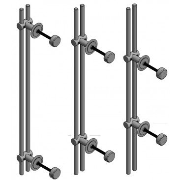 Tirador DOBLE o JUEGO MUNICH 500mm. INOX