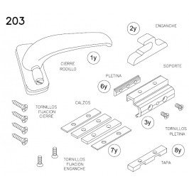 Cierre de presión RIA 203 IZQUIERDO BLANCO San Antonio