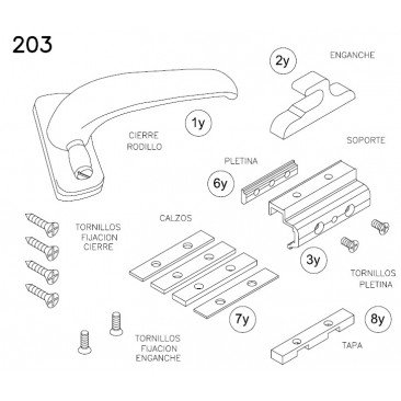 Cierre de presión RIA 203 IZQUIERDO BLANCO San Antonio