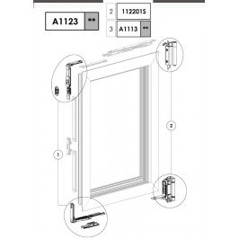 KIT Oscilobatiente LÓGICO STAC 1 hoja BLANCO GRANDE