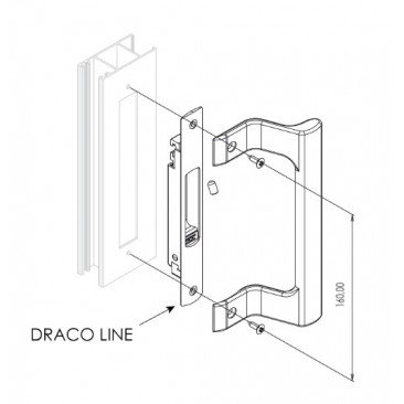 Asa tirador DRACO STAC NEGRO