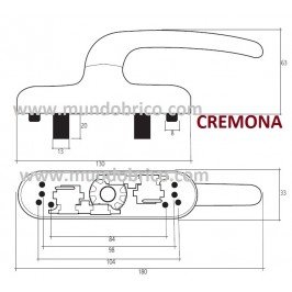 Cremona practicable JULCAR Blanco