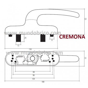 Cremona practicable JULCAR Blanco