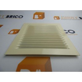Rejilla de ventilación 15x15 RAL 1015 CREMA de chapa de aluminio