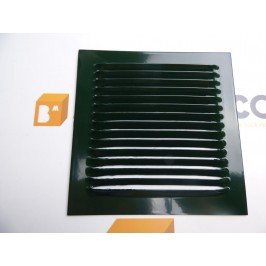 Rejilla de ventilación 15x15 RAL 6009 VERDE OSCURO CHAPA DE ALUMINIO