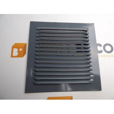 Rejilla de ventilación 15x15 RAL 7011 GRIS CHAPA DE ALUMINIO