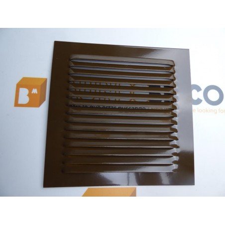 Rejilla de ventilación 15x15 RAL 8014 MARRÓN