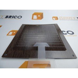 Rejilla de ventilación 15x15 WENGÉ MADERA CHAPA DE ALUMINIO