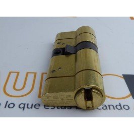 Cilindro TESA T-70 30x35 Latón Leva larga DOBLE EMBRAGUE