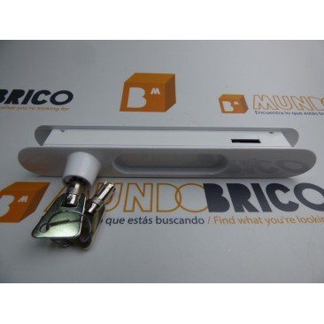 Cierre BAM embutido con llave F-91C Blanco DOBLE