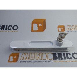 Cierre BAM embutido con llave F-91C Blanco DOBLE