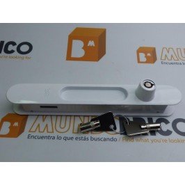 Cierre BAM embutido con llave F-91C Blanco DOBLE