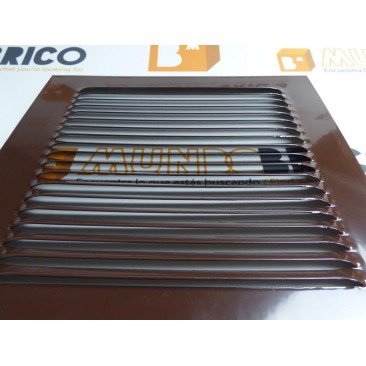 Rejilla de ventilación 20x20 RAL 8017 MARRÓN