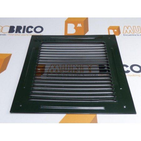 Rejilla de ventilación 20x20 RAL 6009 VERDE