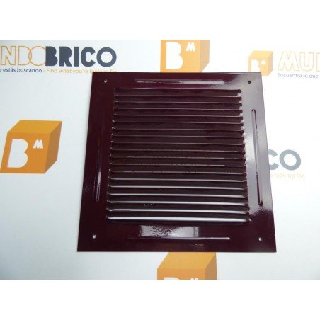 Rejilla de ventilación 20x20 RAL 3007 BURDEOS