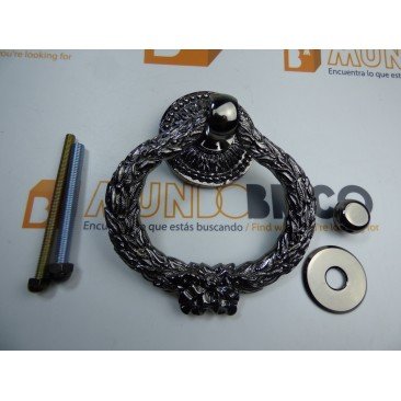 Llamador o aldaba LAUREL 1085 NÍQUEL NEGRO