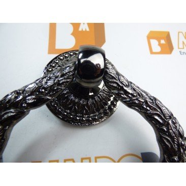 Llamador o aldaba LAUREL 1085 NÍQUEL NEGRO