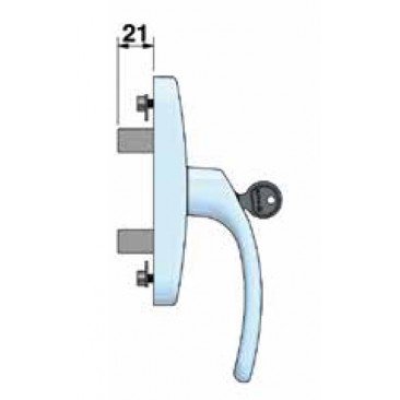 Cremona ALPHA LLAVE practicable BLANCO
