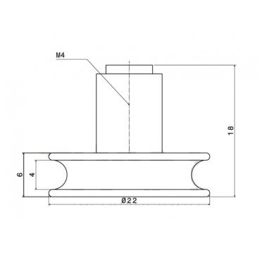 M016 Rodamiento angular 22mm. bolas
