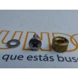 Casquillo 6mm. con tornillo y arandela M034