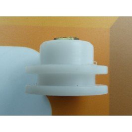 Rodamiento mampara polea cuello corto 24mm. NYLON M040