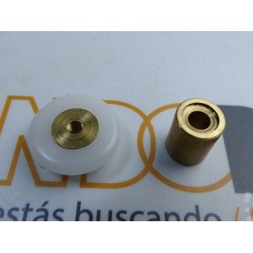 Rodamiento de mampara frontal 20mm nylon y casquillo de 12mm