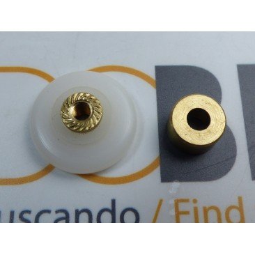 Rodamiento de mampara frontal 20mm nylon y casquillo de 6mm