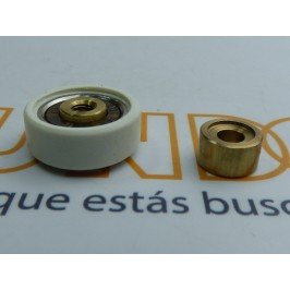 Rodamiento Mampara Pista Lisa 19mm y casquillo de 6mm.